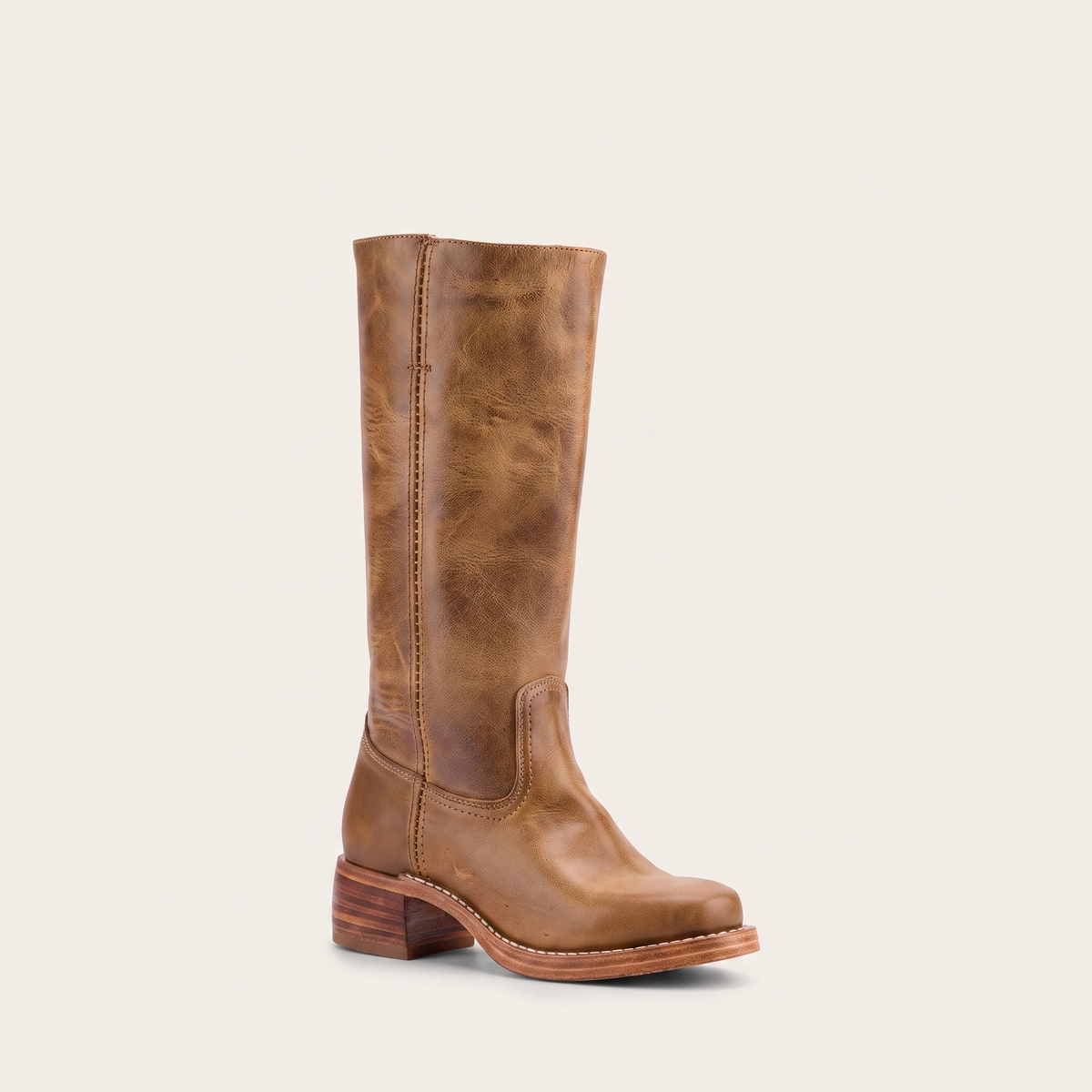 Square Toe Block Heel Boots