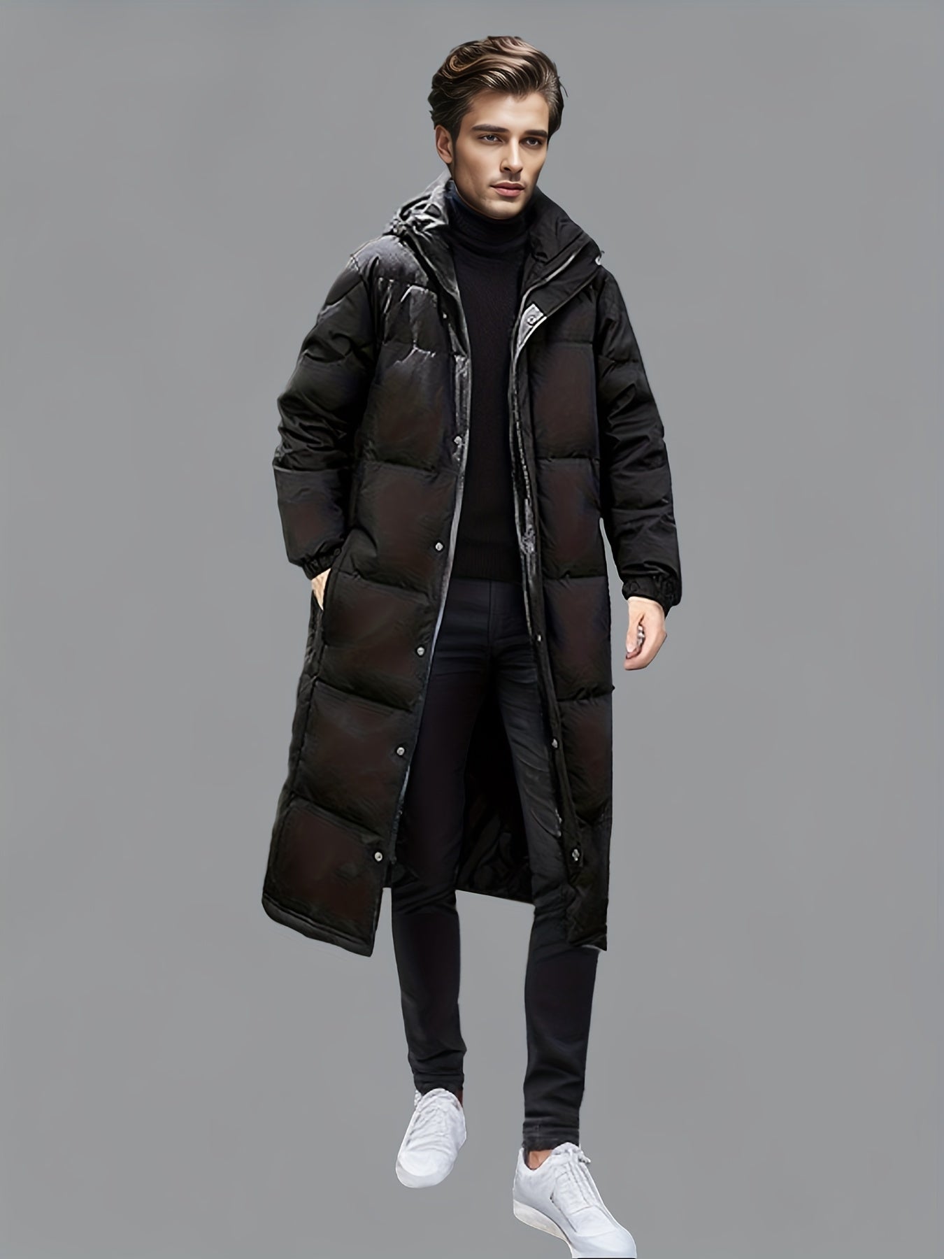 Puffer Coat Longline Padded Winter Warmth