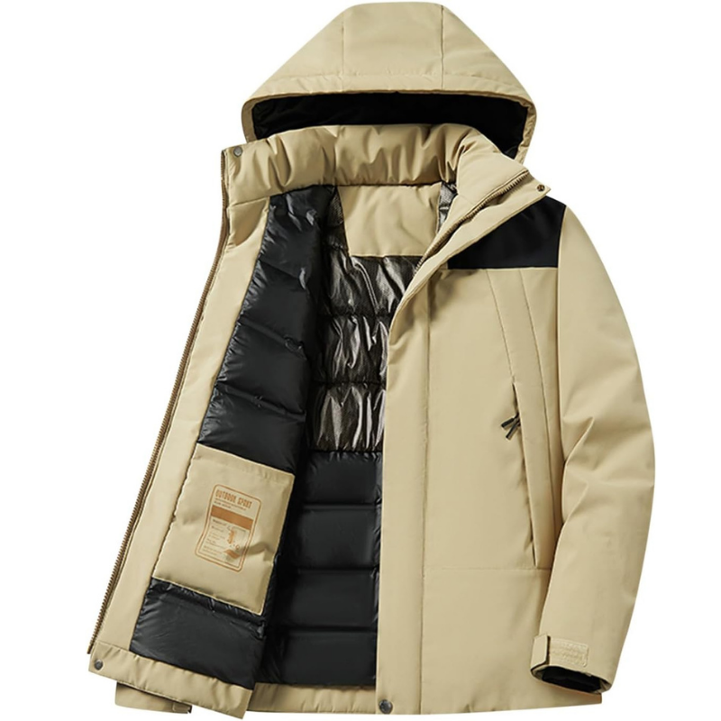 Hooded Ski Jacket Windproof Warm