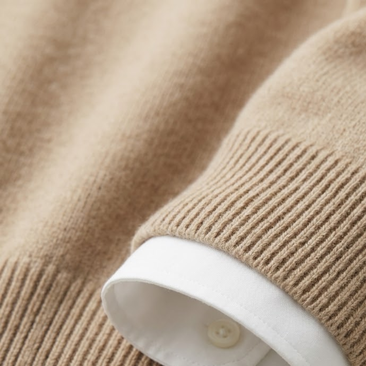 V-Neck Jumper Fine Knit Tailored