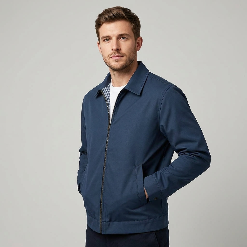 Lined Jacket Warm Casual Zip Front