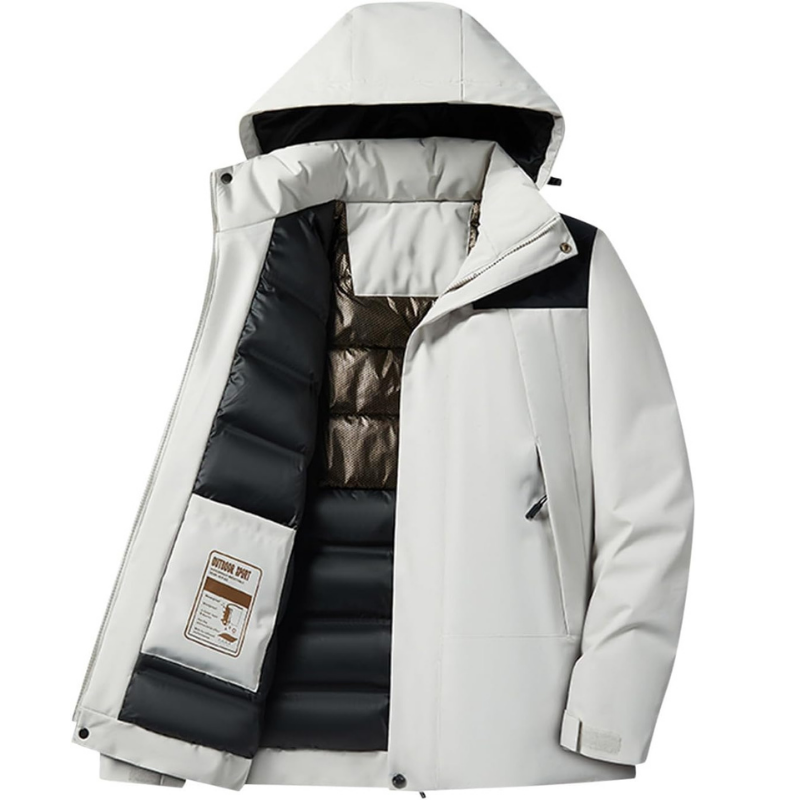 Hooded Ski Jacket Windproof Warm