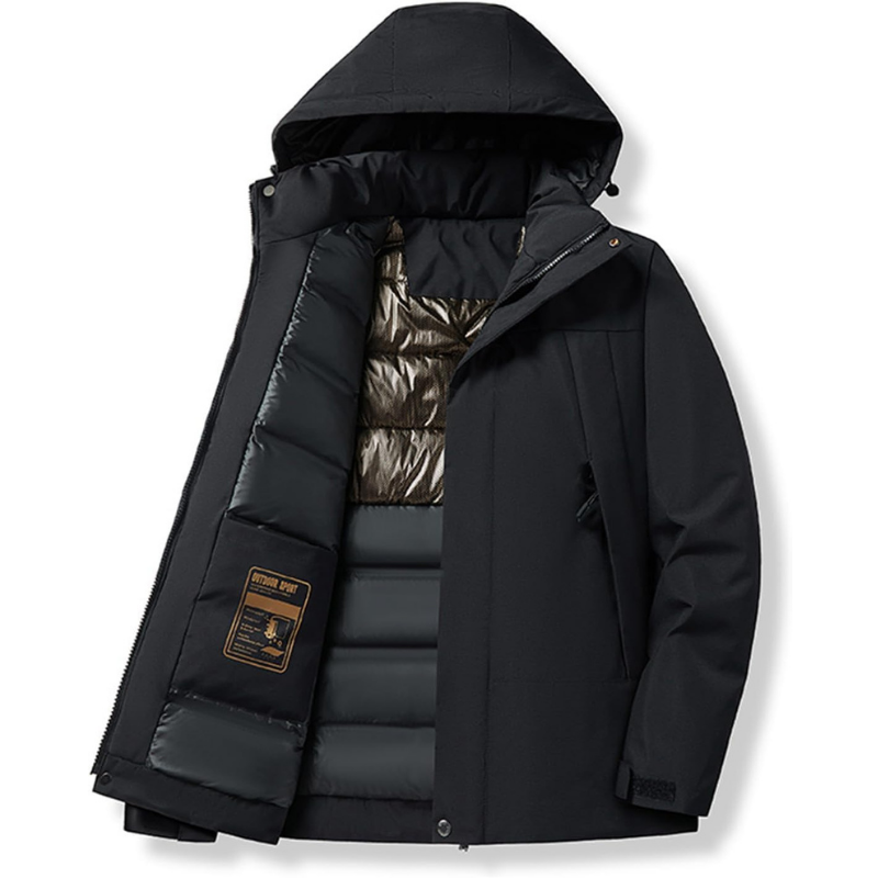 Hooded Ski Jacket Windproof Warm