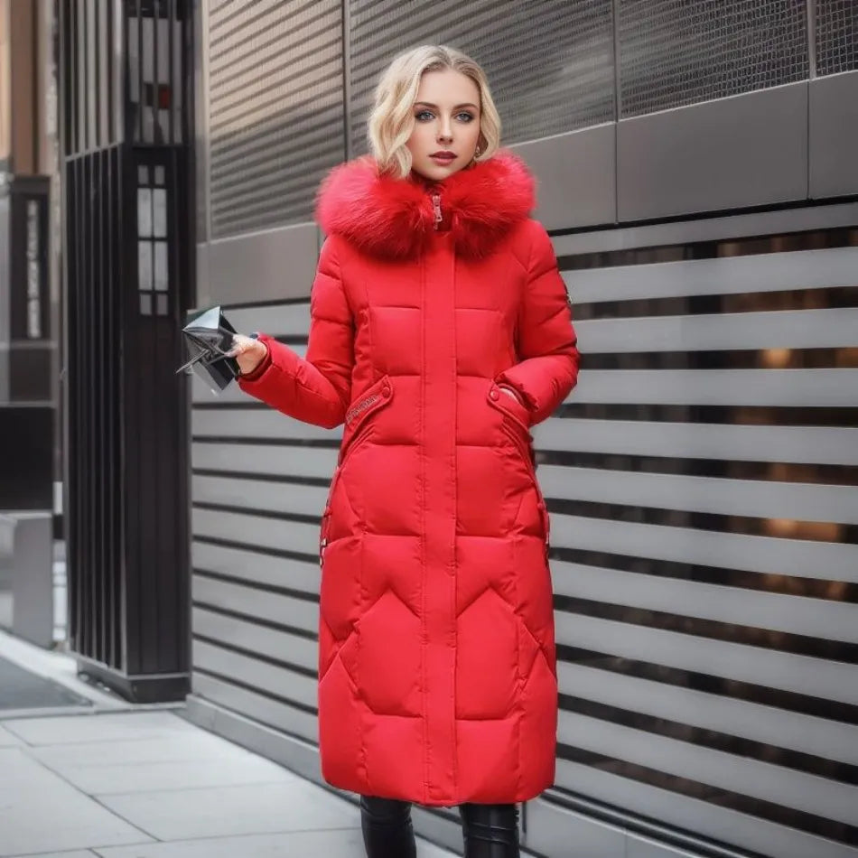 Extended longline winter coat, product photo