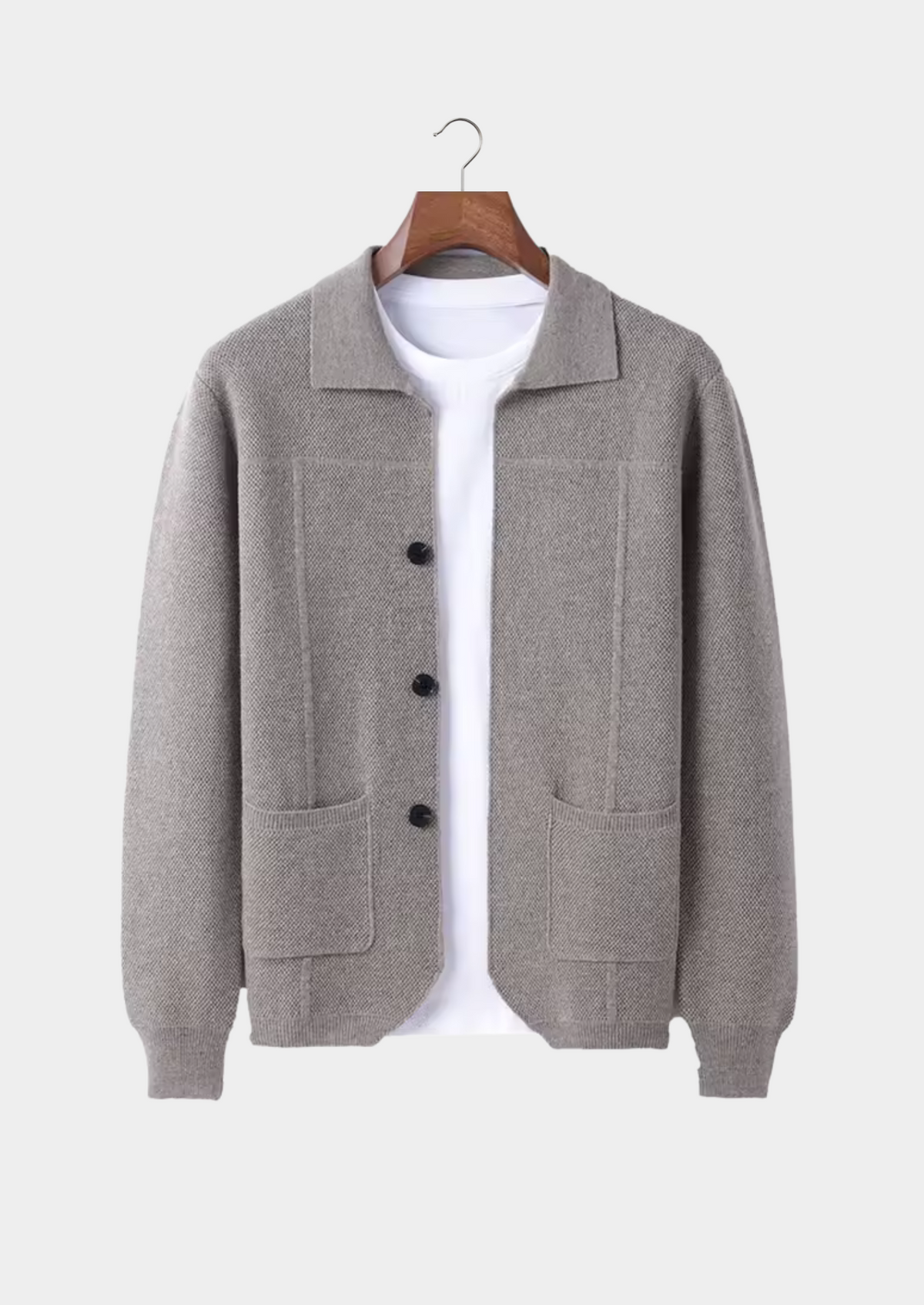 Woolen Overshirt Button Front