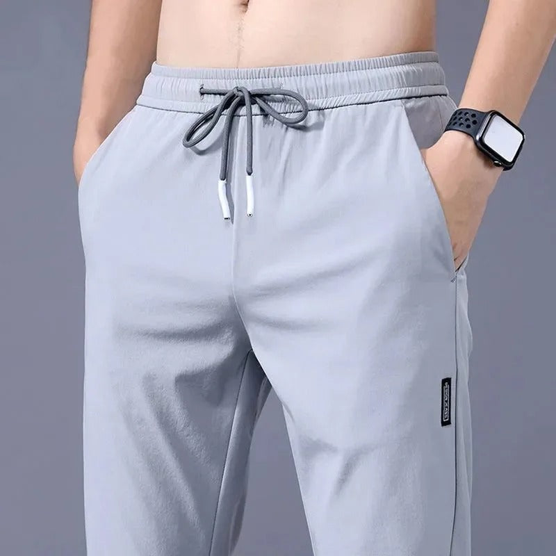Joggers Drawstring Waist Sporty Tapered Fit