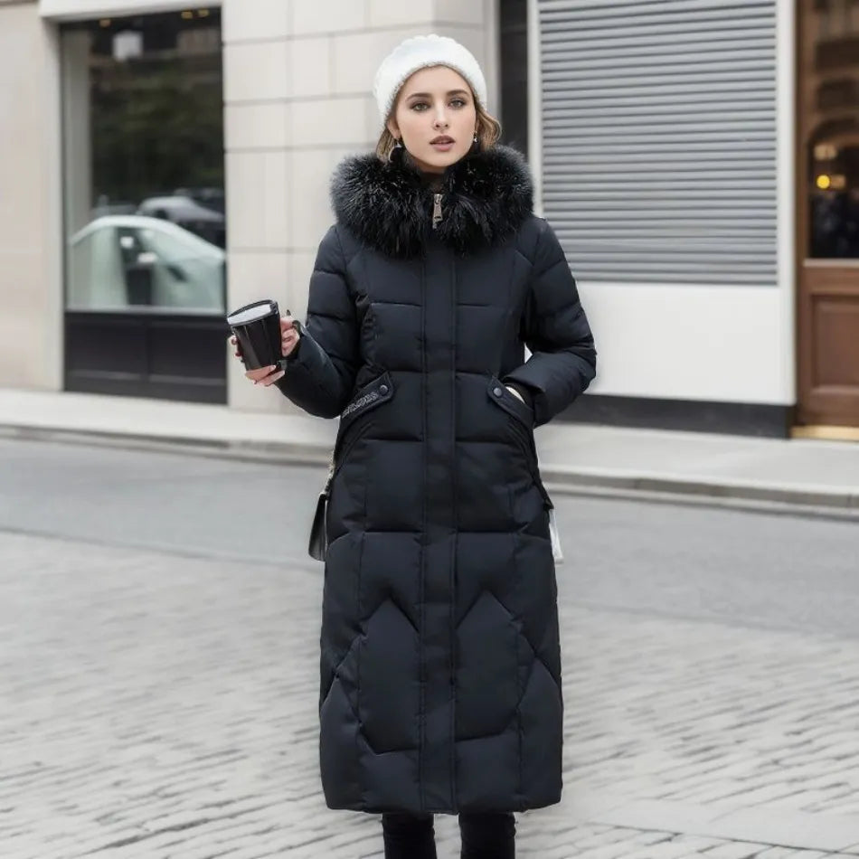 Extended longline winter coat, product photo