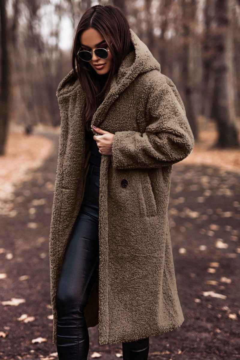 Wool-Look Coat Elegant Warm Cosy