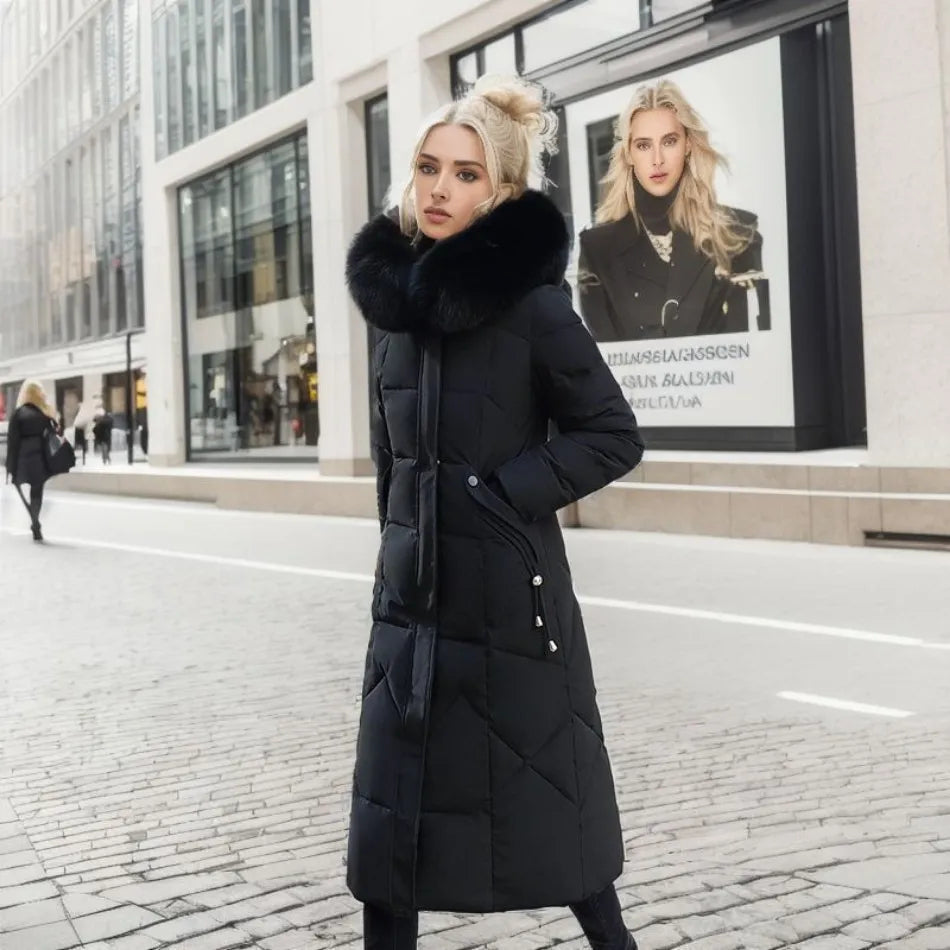 Extended longline winter coat, product photo