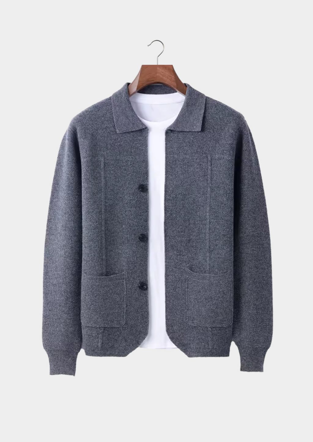 Woolen Overshirt Button Front