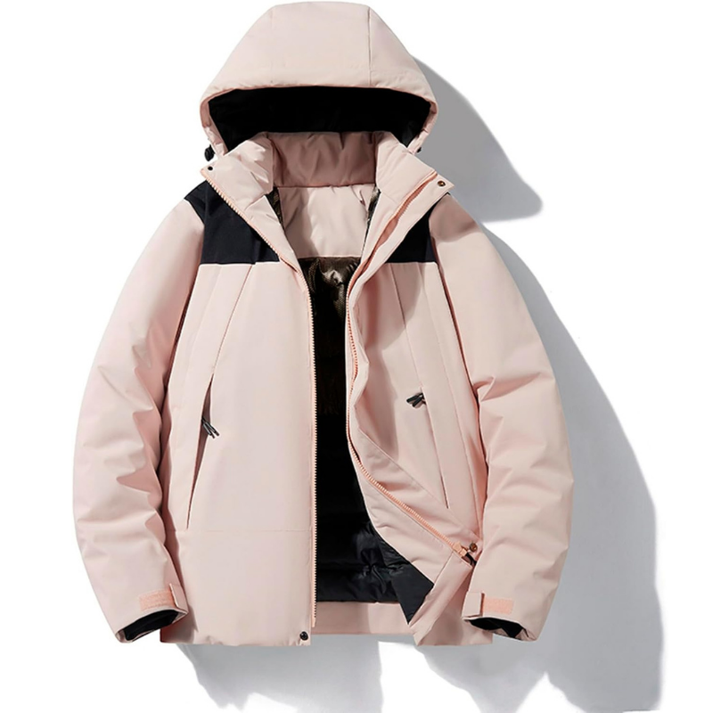 Hooded Ski Jacket Windproof Warm