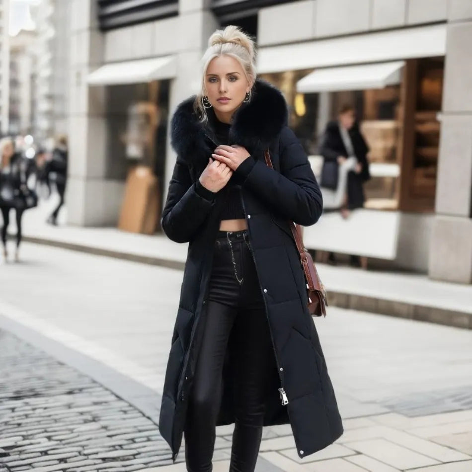 Extended longline winter coat, product photo