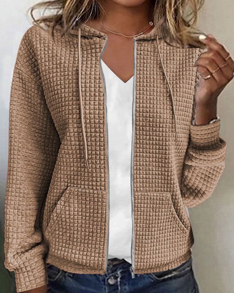 Hooded Gilet Zip Front Pockets Everyday