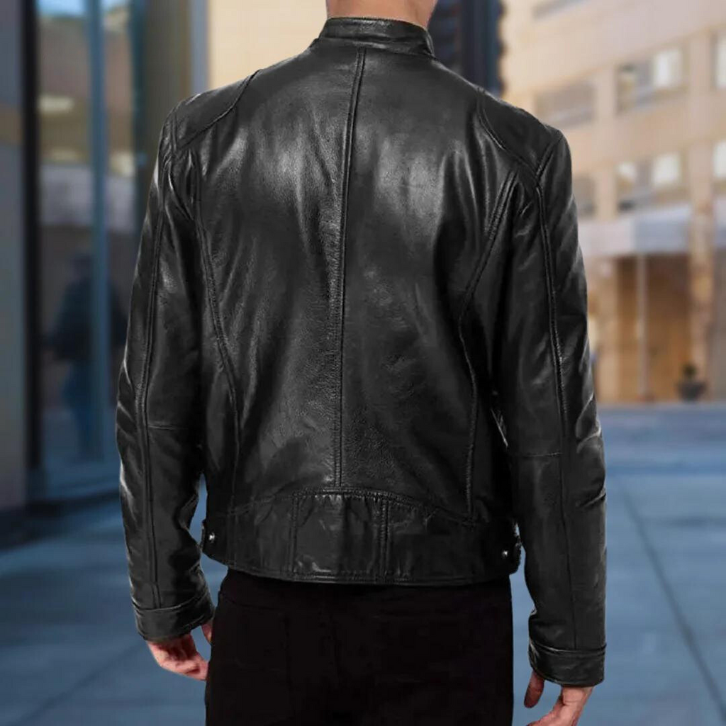 Classic Leather-Look Jacket