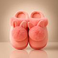 Bunny Slippers Plush Faux-Fur