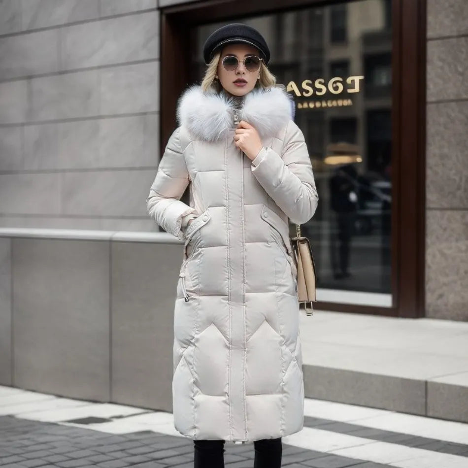Extended longline winter coat, product photo