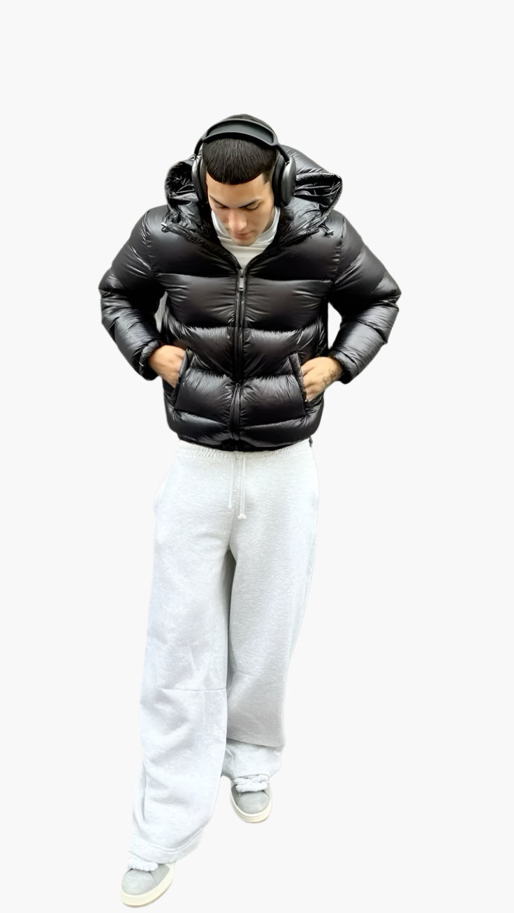Quilted Puffer Jacket Hooded Winter Warmth