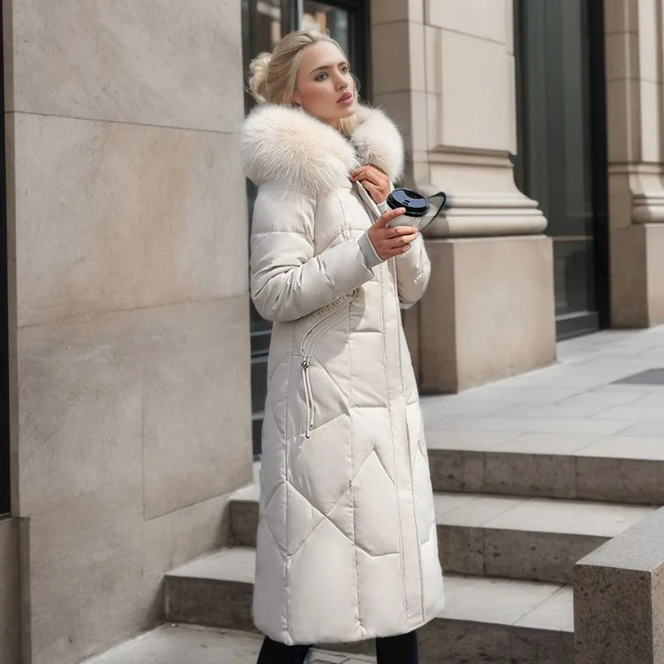 Extended longline winter coat, product photo