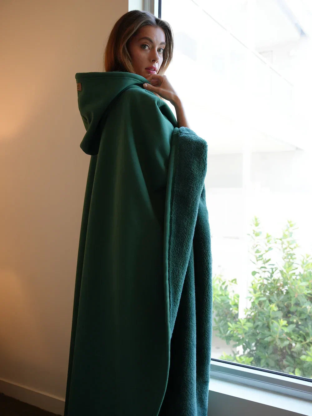 Hooded Blanket Oversized Soft Fleece Cocoon