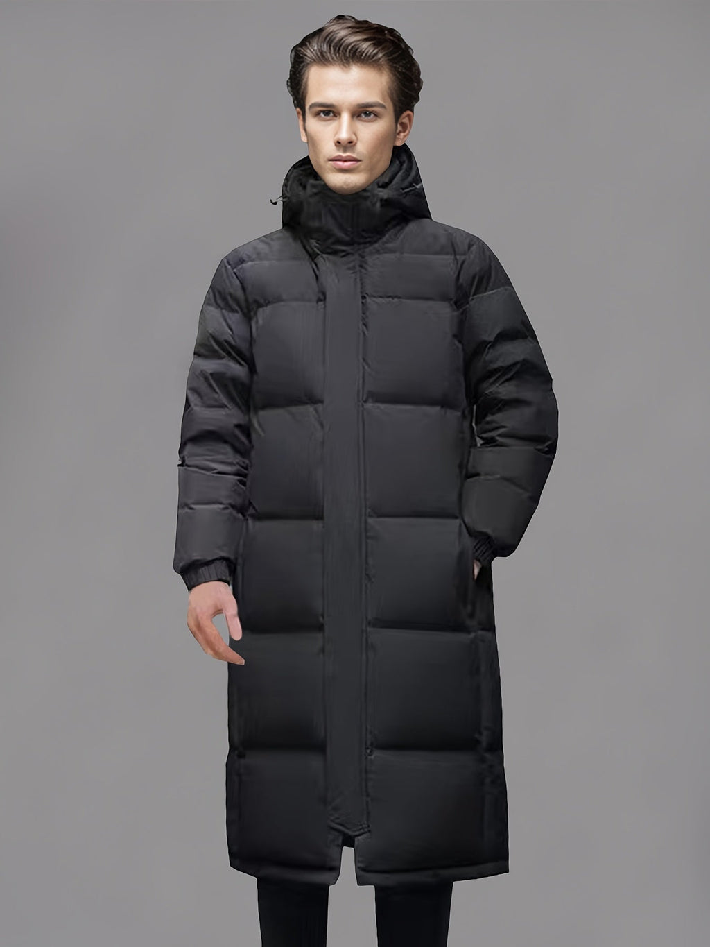 Puffer Coat Longline Padded Winter Warmth