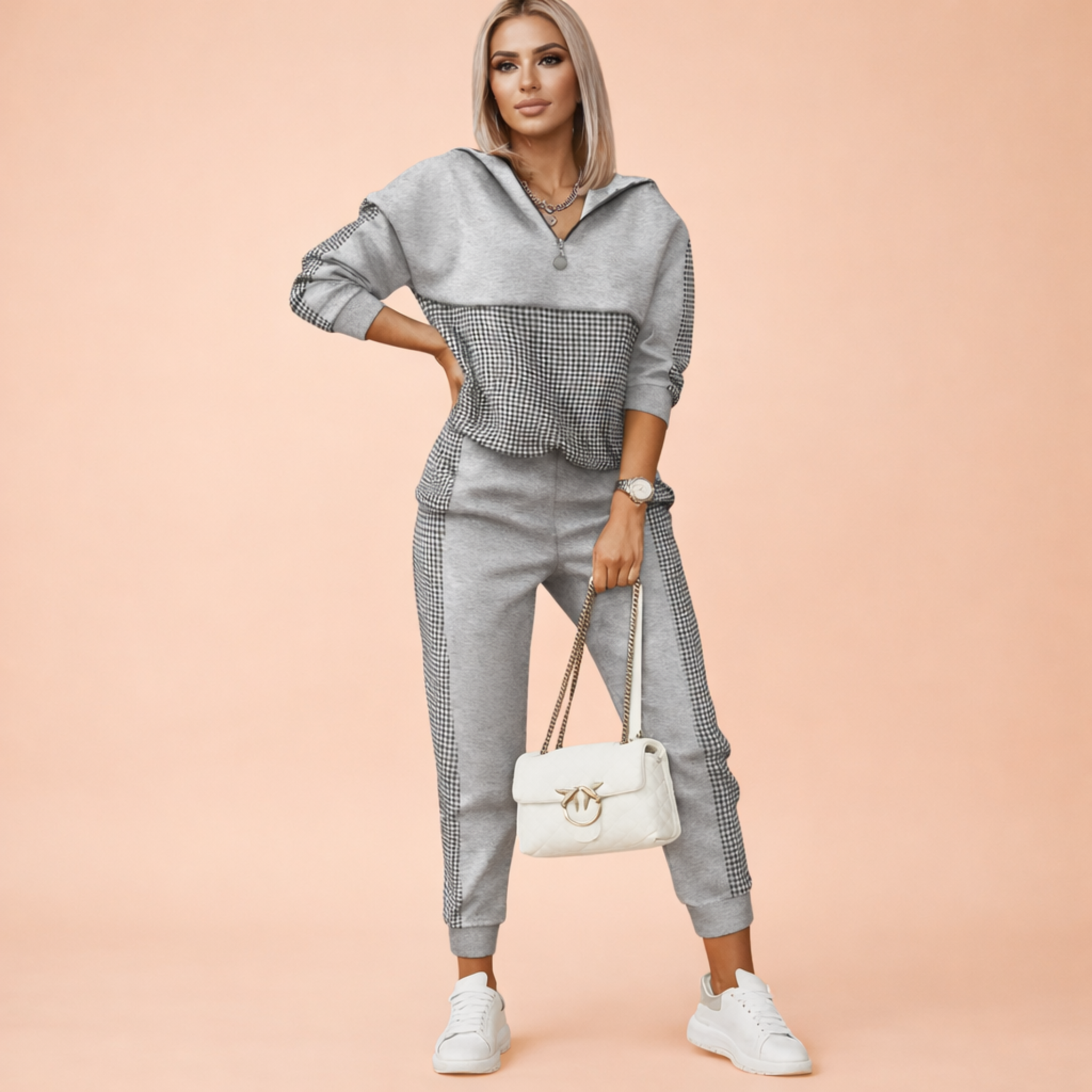 Two-Piece Tracksuit Stylish Comfortable Loungewear