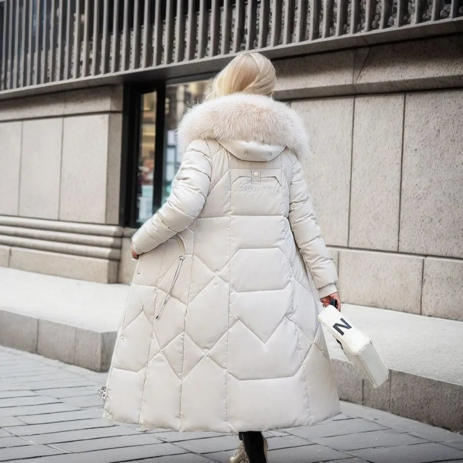 Extended longline winter coat, product photo