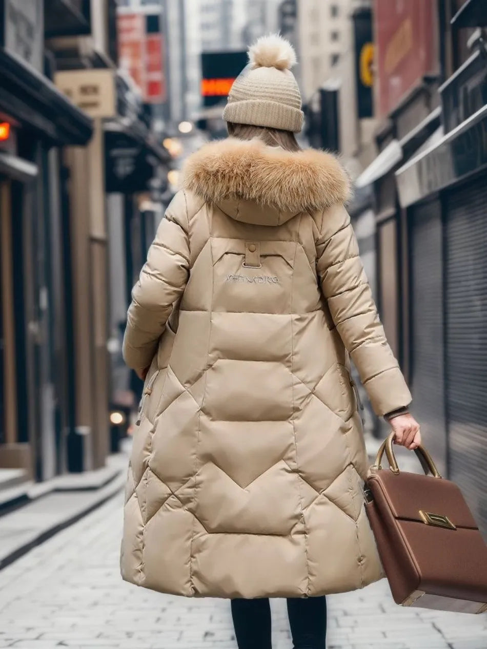 Extended longline winter coat, product photo