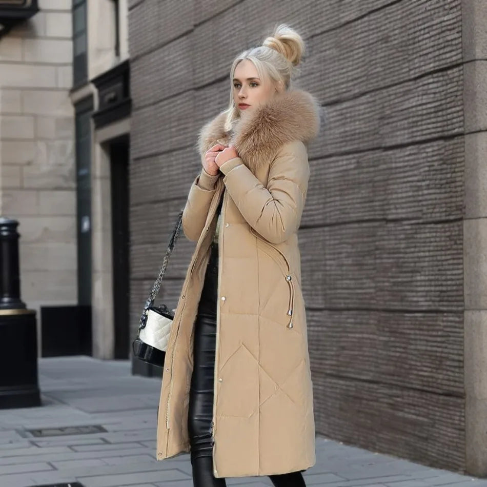 Extended longline winter coat, product photo