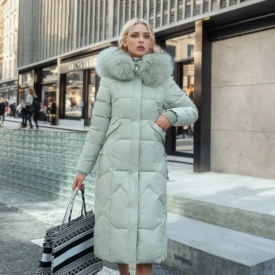 Extended longline winter coat, product photo