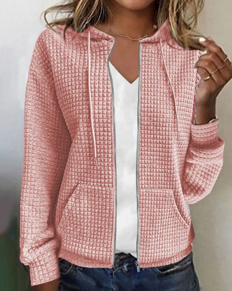 Hooded Gilet Zip Front Pockets Everyday