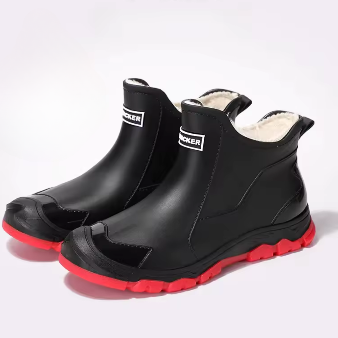 Ankle Boots Waterproof Rubber Pull On