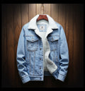 Denim Jacket Fleece Lined Button Front