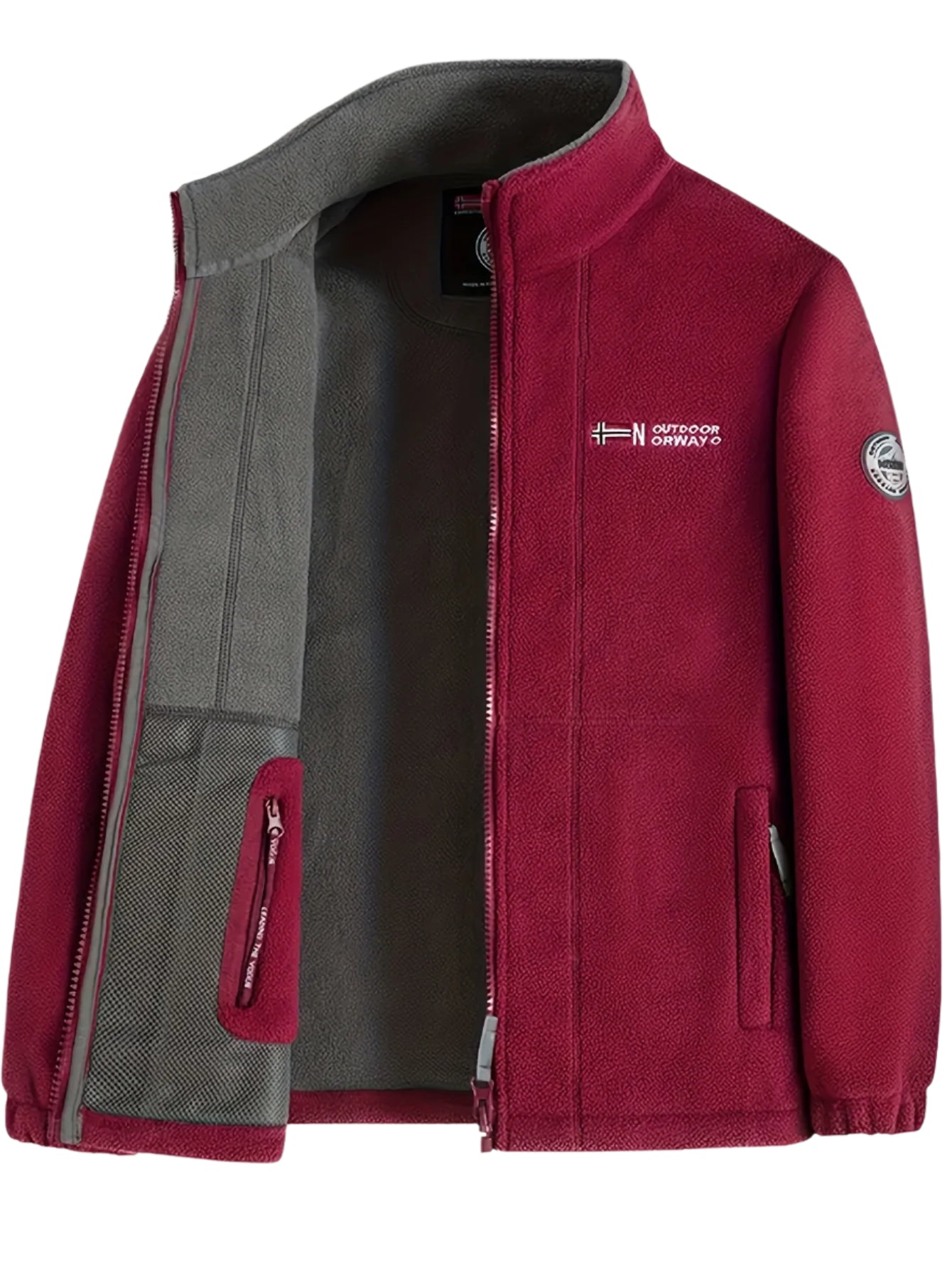 Fleece Jacket With High-Collar