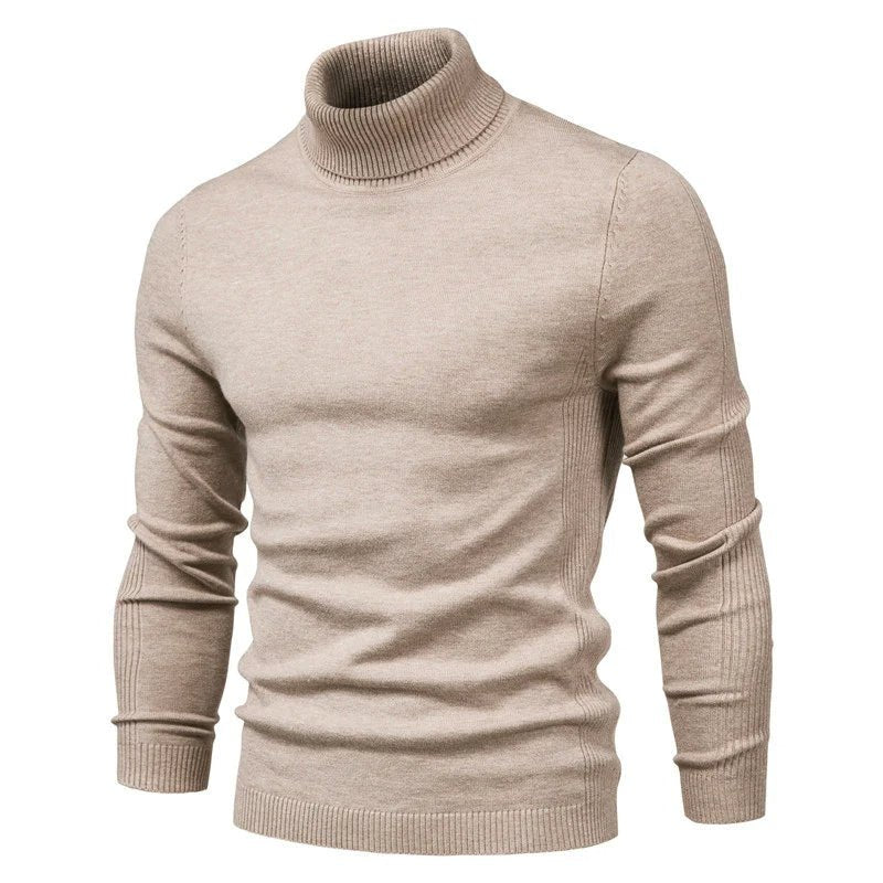 Mock Neck Knit Jumper Slim Fit