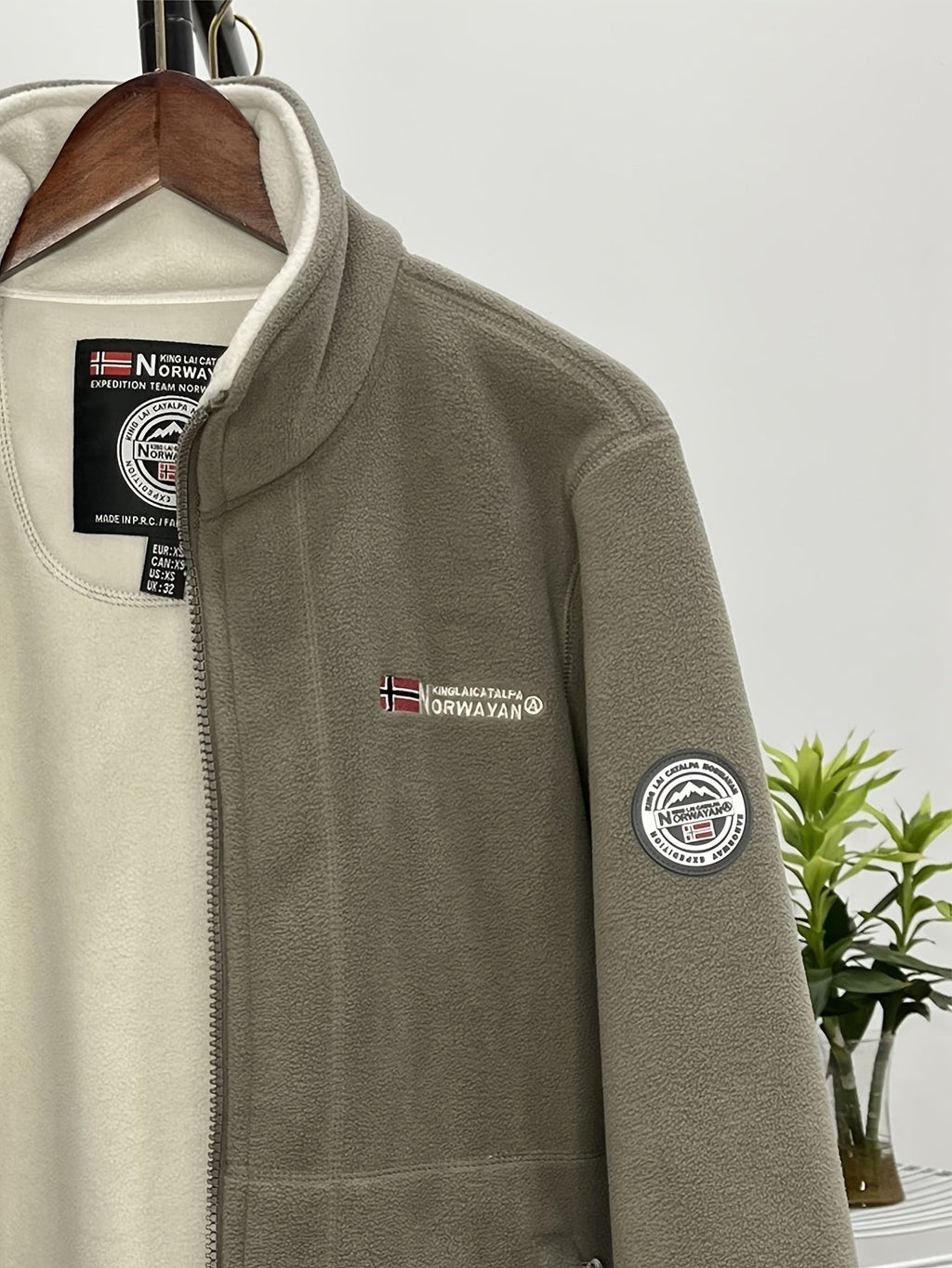 Fleece Jacket With High-Collar