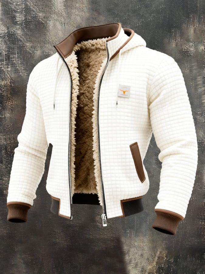 Fleece Lined Zip Jacket Warm Winter