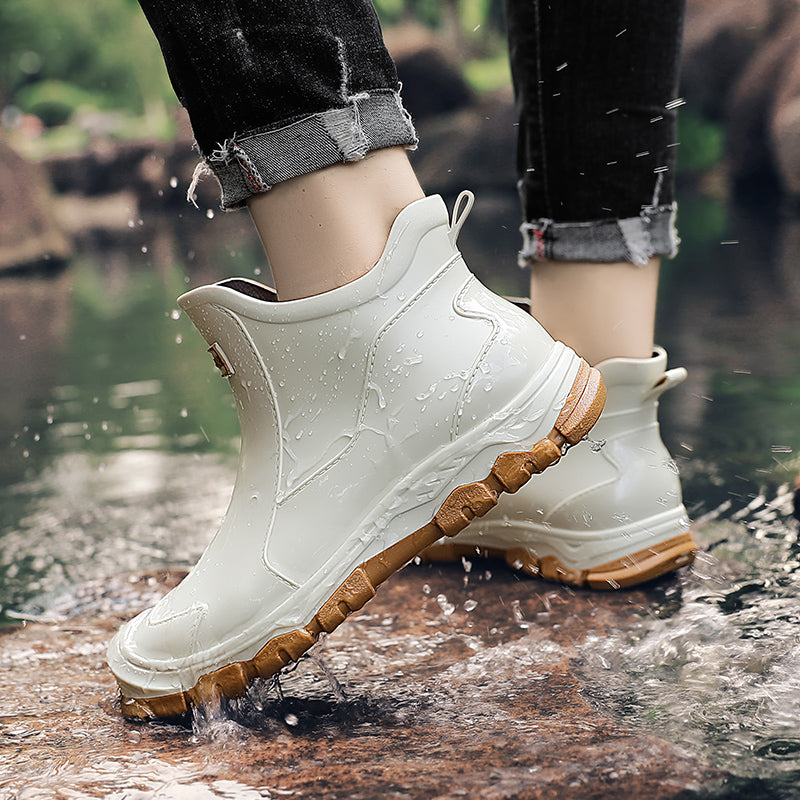 Rain Boots Waterproof Ankle Height Grip
