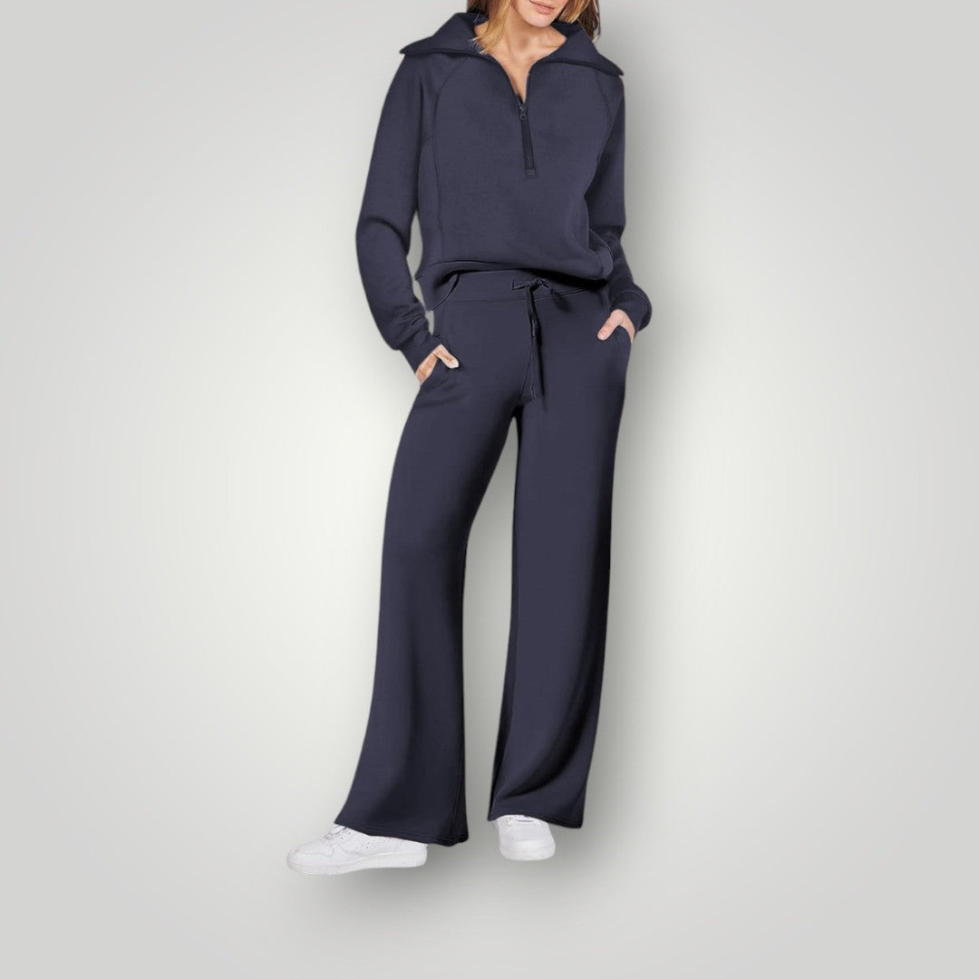 Loungewear Set Sweatshirt Joggers Soft Comfort