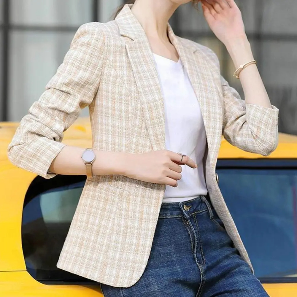 Tailored Single-Button Blazer