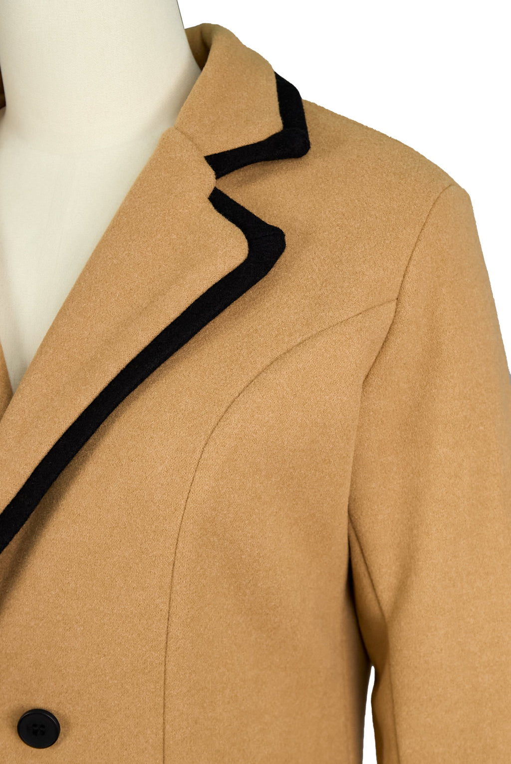 Coat Double Breasted Loose Comfortable Fit