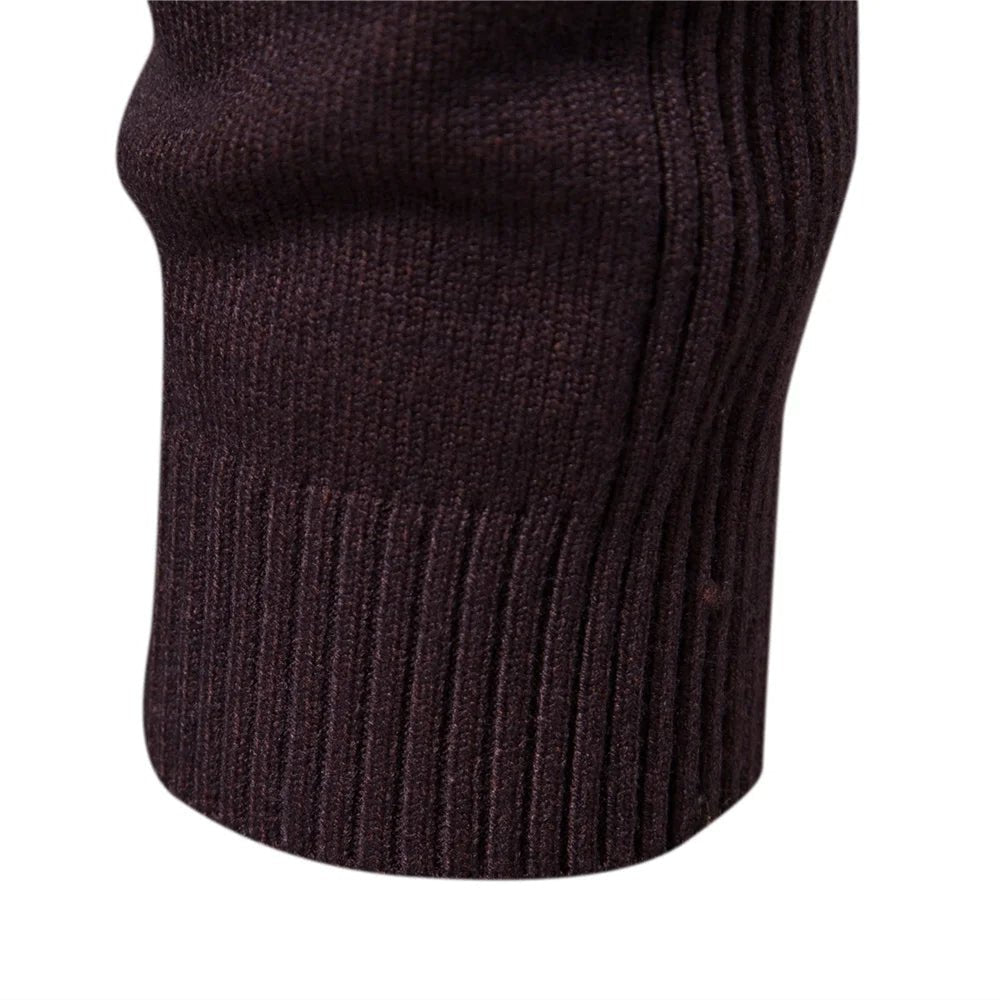 Mock Neck Knit Jumper Slim Fit