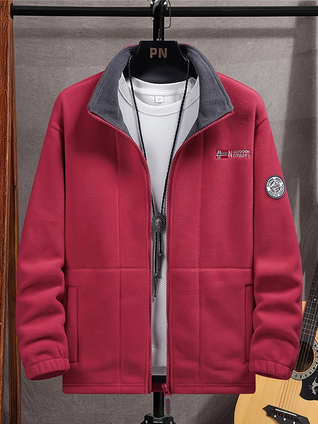 Fleece Jacket With High-Collar