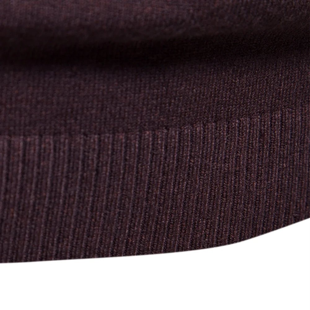 Mock Neck Knit Jumper Slim Fit