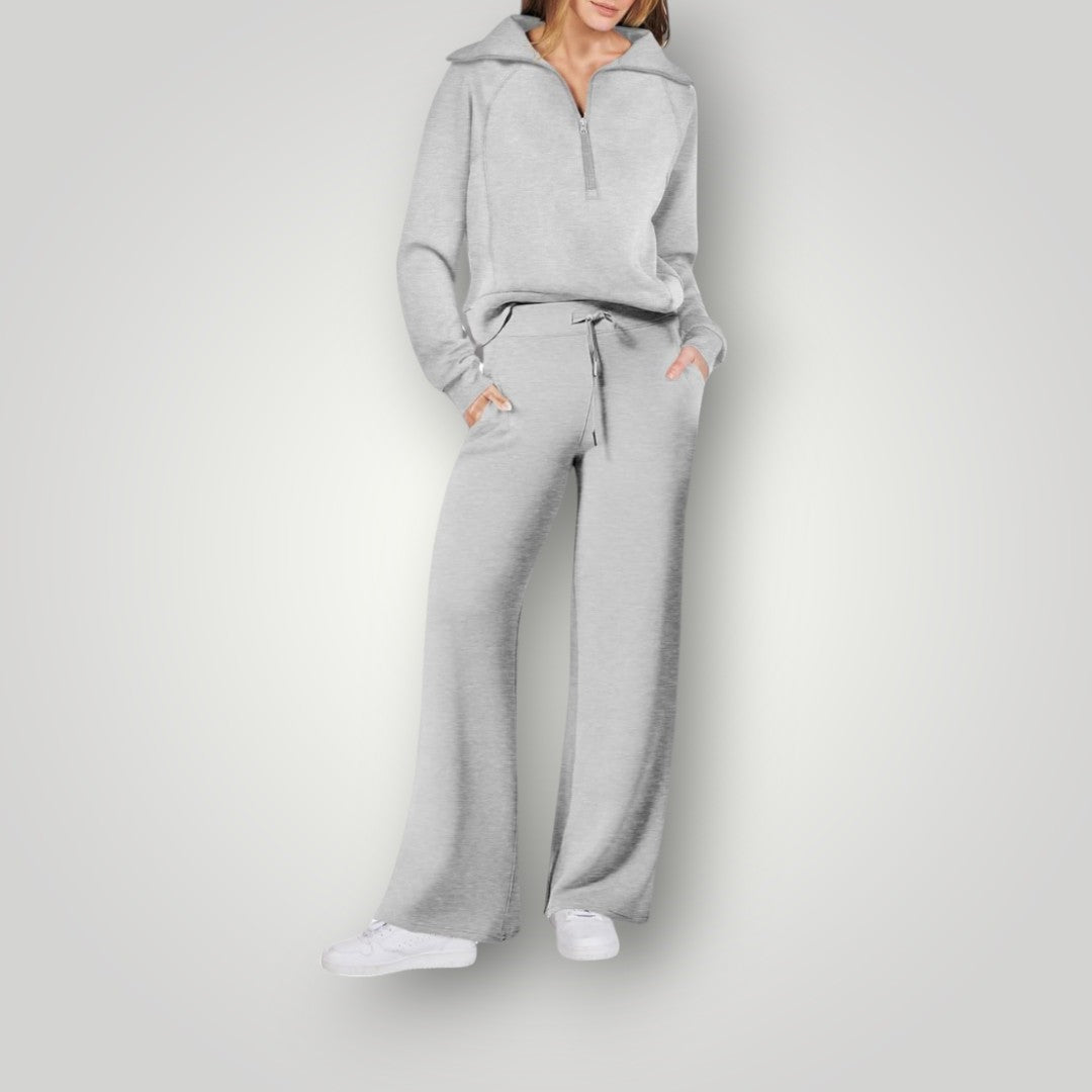 Loungewear Set Sweatshirt Joggers Soft Comfort