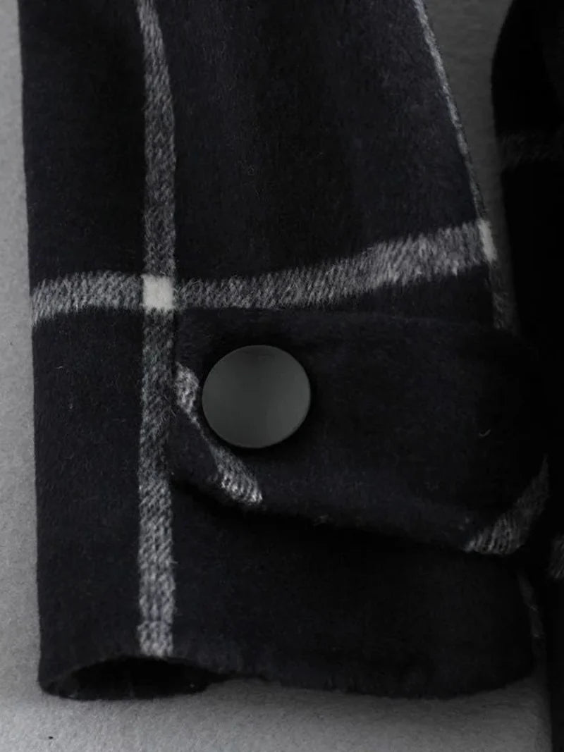 Checked Coat Tailored Longline