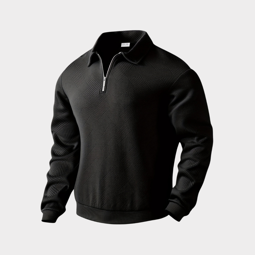 Quarter Zip Jumper Loose Comfortable Fit