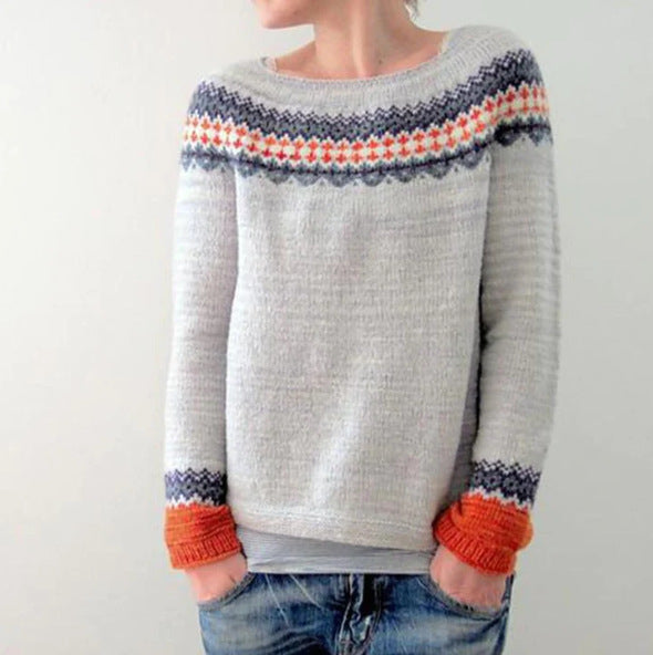 Vintage Knit Jumper Textured Warm Layer