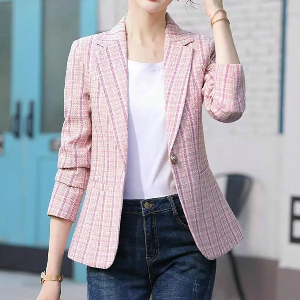 Tailored Single-Button Blazer