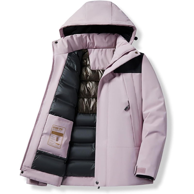 Hooded Ski Jacket Windproof Warm