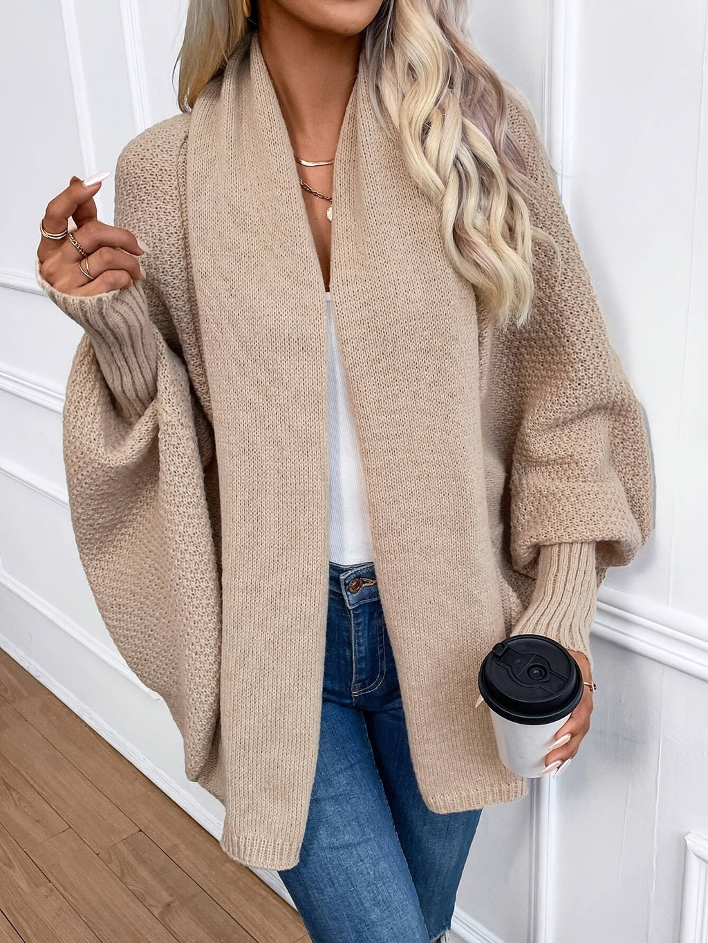 Cardigan Soft Knit Long Sleeve Elegant